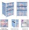 Sorbus Nightstand with 3 Drawers - Furniture Storage for Bedroom, Closet, Office Organization - Steel Frame, Wood Top, Pastel Fabric Bin
